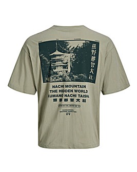 Jack & Jones Kumano Back Graphic T-Shirt - Green