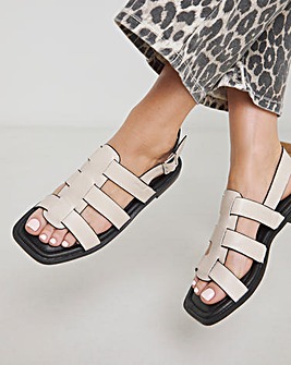 Marita Gladiator Flat Sandals Wide E Fit