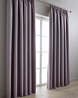 Eclipse Coated Thermal Blackout Pencil Pleat Curtains