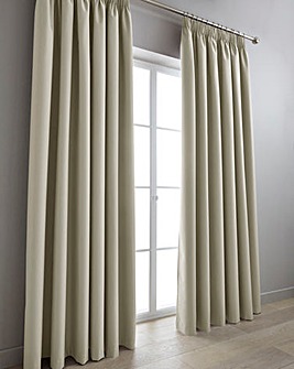 Eclipse Coated Thermal Blackout Pencil Pleat Curtains