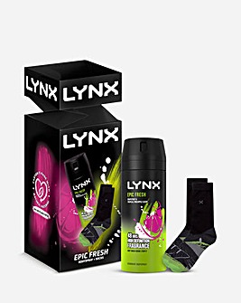 Lynx Epic Fresh Body Spray & Socks Gift Set