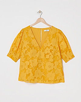 Joanna Hope Burnout Blouse