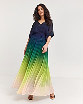 Joanna Hope Printed Ruffle Maxi Dress