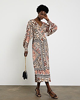 Joanna Hope Animal Printed Dress