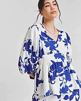 Joanna Hope Blouson Sleeve Blouse