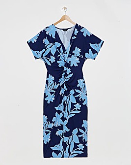 Joanna Hope Twist Front Jersey Dress