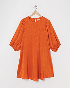 Joanna Hope Satin Jaquard Swing Dress