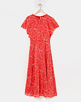 Joanna Hope Blouson Split Sleeve Dress