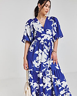 Joanna Hope Blouson Puff Sleeve Dress