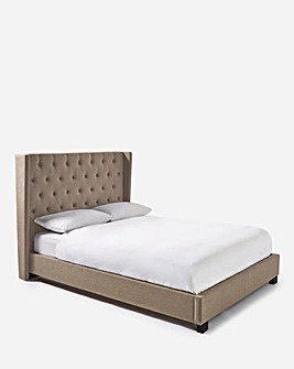 Allegra Winged Bed with Quilted Mattress