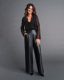 Joanna Hope Wide Leg PU Trousers