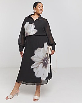 Joanna Hope Chiffon Slip Skirt