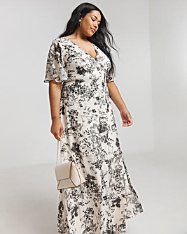 Joanna Hope Crinkle Column Dress