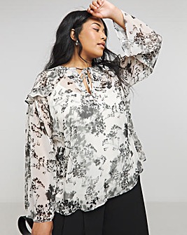 Joanna Hope Ruffle Blouse