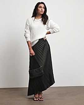 Joanna Hope Asymmetrical Pleated Skirt