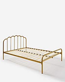 Vivienne Scalloped Metal Bed