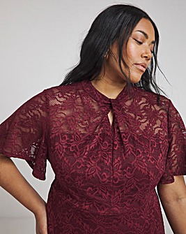 Joanna Hope Lace Midi Dress