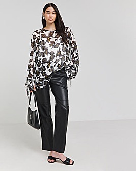 Joanna Hope Tie Sleeve Blouse