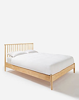 Erika Wooden Bed with Quilted Mattress