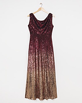 Joanna Hope Ombre Sequin Dress