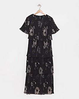 Joanna Hope Tiered Pleated Dress