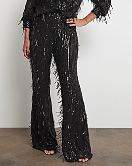 Joanna Hope Sequin Tassle Trousers