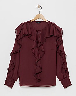 Joanna Hope Ruffle Blouse