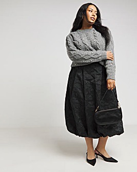 Joanna Hope Textured Bubble Hem Skirt