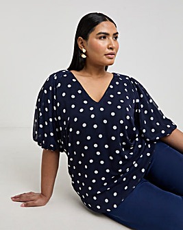 Joanna Hope Puff Sleeve Blouse