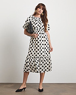 Joanna Hope Puff Sleeve Printed Dress