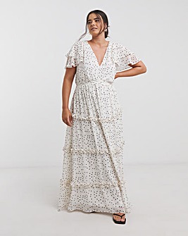 Joanna Hope Tiered Ruffle Maxi Dress