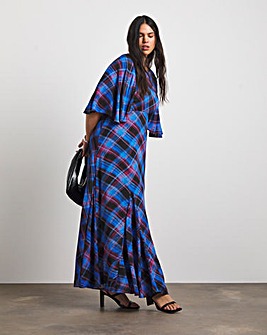 Joanna Hope Check Print Tea Dress