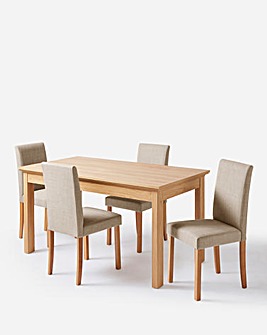 Ashford Dining Table with 4 Ava Chairs