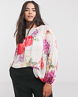 Joanna Hope Romantic Chiffon Blouse