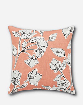 Floral Sketch Cushion Cover