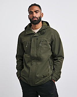 Khaki Fleece Lined Waterproof Anorak