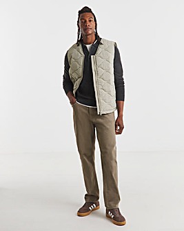 Onion Quilt Zip Through Gilet