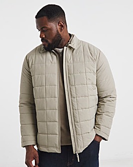 Water Resistant Square Quilt Shacket
