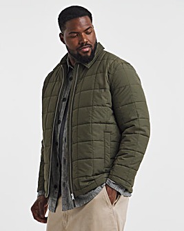 Water Resistant Square Quilt Shacket