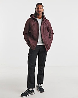 Burgundy Fleece Lined Waterproof Anorak