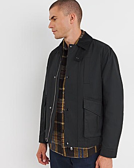 Black Wax Cord Collar Jacket