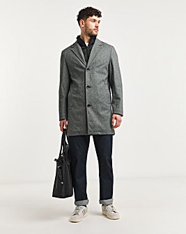 Overcoat With Stitched Internal Gilet