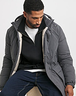 Charcoal Wadded Pocket Jacket