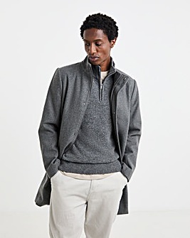 Funnel Neck Coat
