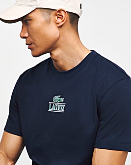 Lacoste Navy Short Sleeve Centre Logo T-Shirt