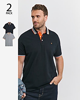 Jack & Jones Paulos 2 Pack Polo