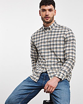 Ben Sherman Cotton Oxford Check Long Sleeve Shirt