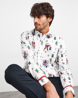 Joe Browns Merry Rockmas Christmas Shirt Long Length