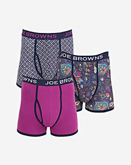 Joe Browns 3 Pack Boxer Shorts