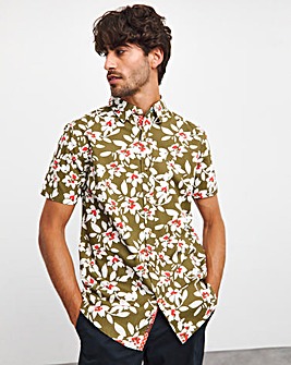 Joe Browns Floral Short Sleeve Shirt Long Length